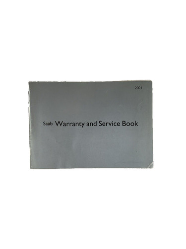 Saab 2001 service book with - service,